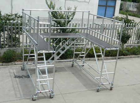 铝合金脚手架架起保护层